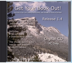How to publish a book: CD of videos and PC software.